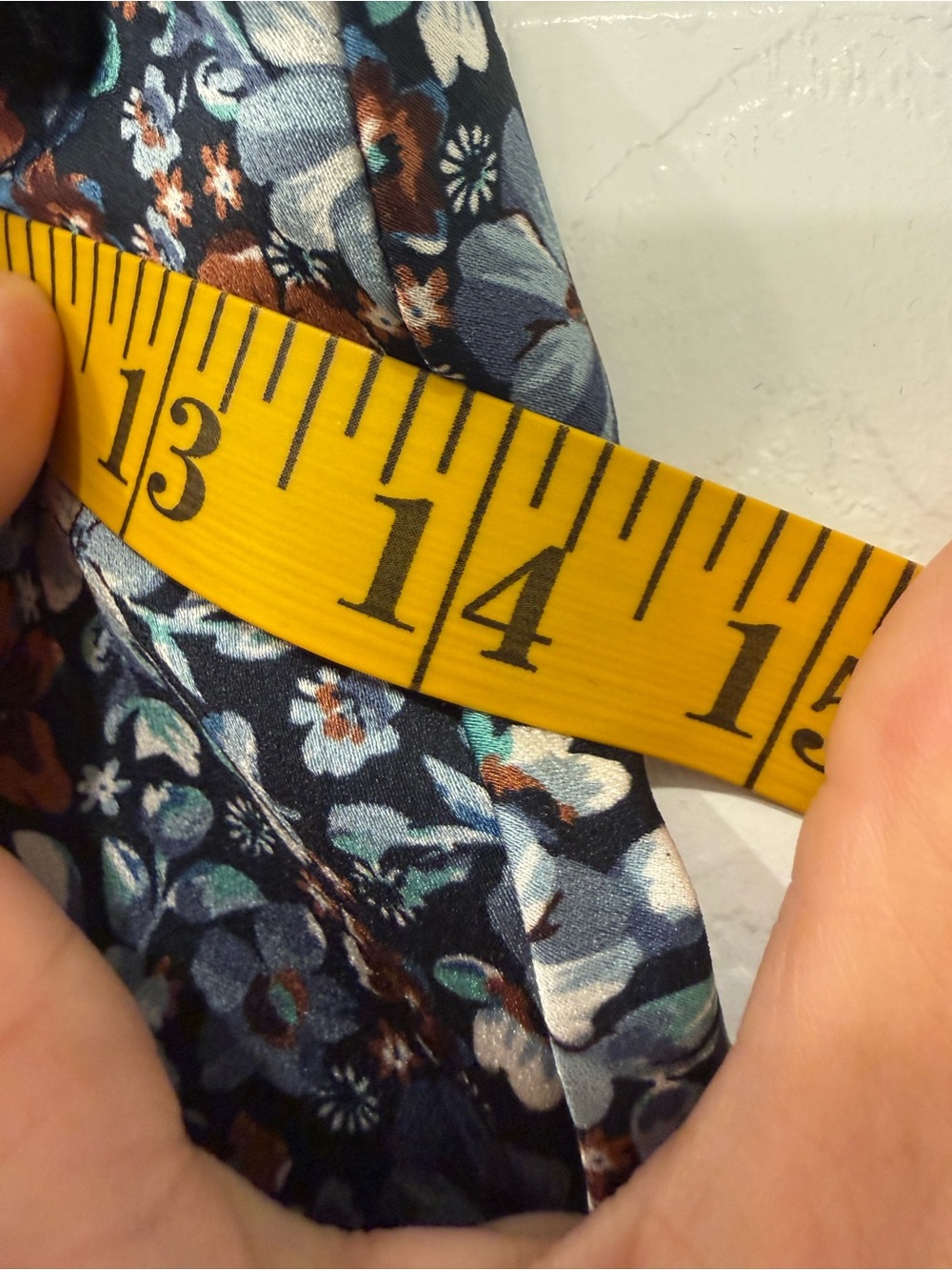 LOFT Floral Midi Skirt in Navy and Brown - Picture 5 of 5